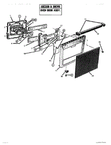 10 - Door Assembly parts for Thermador Range ESC30CVB-01 from AppliancePartsPros.com