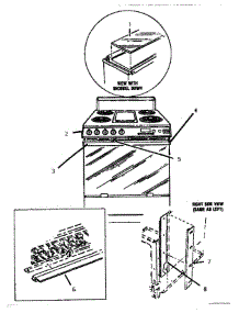 02 - Trim, Caps, Knobs parts for Thermador Range ESC30WC from AppliancePartsPros.com