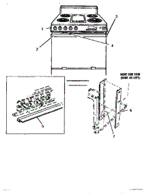 02 - Trim, Caps, Knobs parts for Thermador Range ESC30WH from AppliancePartsPros.com