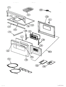 03 - Door & Pans parts for Thermador Range GCR36-4GD from AppliancePartsPros.com