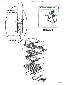 09 - Snorkel, Racks, Elements, Pans parts for Thermador Range GSC30WC1 from AppliancePartsPros.com