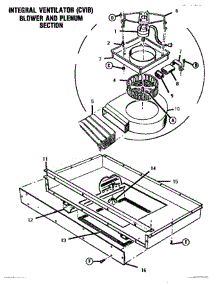 10 - Integral Ventilator, Blower, Plenum parts for Thermador Range GSC30WC1 from AppliancePartsPros.com
