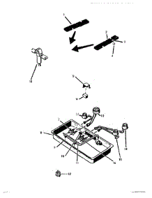 02 - Burners parts for Thermador Cooktop GTH36 from AppliancePartsPros.com