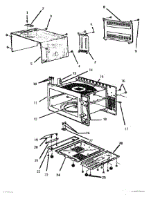 02 - Food Cavity Cover, Panels, Base parts for Thermador Range MB245 from AppliancePartsPros.com