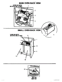 09 - Ovens - Back View parts for Thermador Range GCR484GD from AppliancePartsPros.com