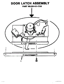 10 - Door Latch Assembly parts for Thermador Range GCR484GD from AppliancePartsPros.com
