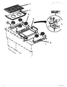 02 - Body parts for Thermador Range GCR486GD from AppliancePartsPros.com