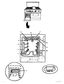 08 - Small Oven parts for Thermador Range GCR486GD from AppliancePartsPros.com