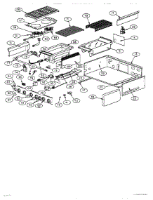 02 - Burner Box parts for Thermador Range GCRG366 from AppliancePartsPros.com