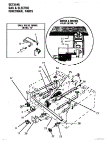 02 - Gas & Electric parts for Thermador Cooktop GCT364G from AppliancePartsPros.com