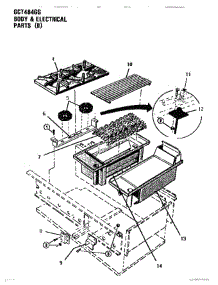 02 - Body & Electrical parts for Thermador Cooktop GCT484GG from AppliancePartsPros.com