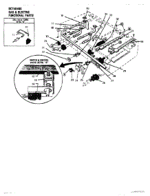 03 - Gas & Electric parts for Thermador Cooktop GCT484GG from AppliancePartsPros.com