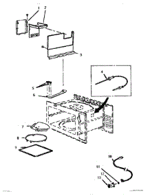 07 - Food Cavity parts for Thermador Range MB245 from AppliancePartsPros.com