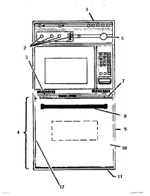 09 - Front parts for Thermador Range MB245 from AppliancePartsPros.com