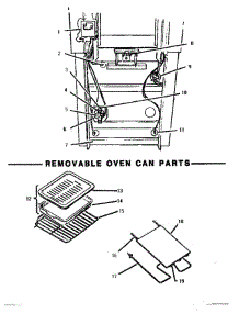 14 - Rear Oven, Removable Oven Can parts for Thermador Range MB245 from AppliancePartsPros.com