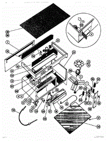02 - Frame parts for Thermador Microwave MC17 from AppliancePartsPros.com