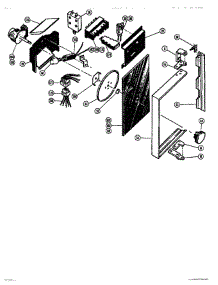 03 - Power Compartment Door parts for Thermador Microwave MC17 from AppliancePartsPros.com