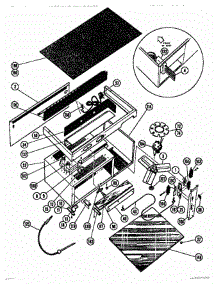02 - Frame parts for Thermador Microwave MC19 from AppliancePartsPros.com
