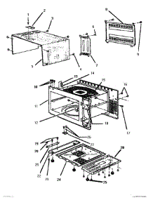 02 - Cover, Panels, Base parts for Thermador Range MCB165 from AppliancePartsPros.com