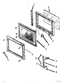 06 - Food Compartment Door parts for Thermador Range MCB165 from AppliancePartsPros.com