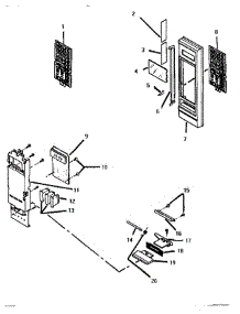 05 - Touch Control Door parts for Thermador Range MCB265 from AppliancePartsPros.com