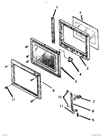 06 - Food Compartment Door parts for Thermador Range MCB265EC from AppliancePartsPros.com
