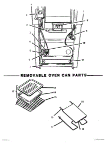 14 - Rear Oven & Removable Oven Can parts for Thermador Range MCB265EC from AppliancePartsPros.com
