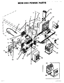 02 - Power parts for Thermador Microwave MCM-254 from AppliancePartsPros.com