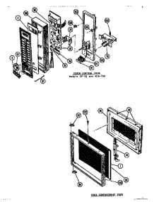 03 - Door Assemblies parts for Thermador Range MCM255 from AppliancePartsPros.com