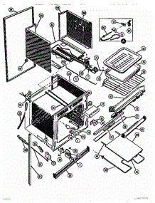 04 - Oven Body parts for Thermador Range MCM255 from AppliancePartsPros.com