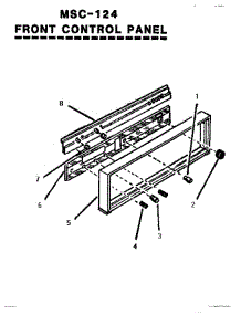 05 - Front Control Panel parts for Thermador Range MSC-224 from AppliancePartsPros.com