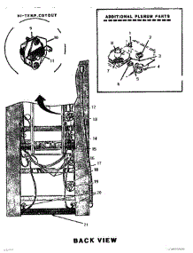 06 - Back View parts for Thermador Range MSC224S from AppliancePartsPros.com