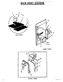 07 - Main Body Covers parts for Thermador Range MSC224S from AppliancePartsPros.com