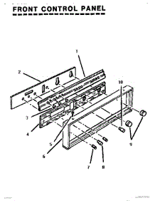 05 - Front Control Panel parts for Thermador Range MSC224WC from AppliancePartsPros.com