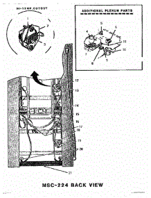 06 - Back View parts for Thermador Range MSC224WC from AppliancePartsPros.com