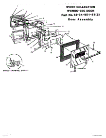 08 - Door Assembly parts for Thermador Range MSC224WC from AppliancePartsPros.com