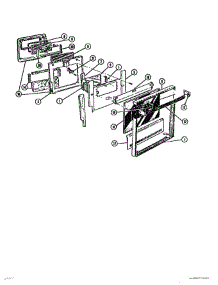 06 - Door Assembly (2) parts for Thermador Range MSC39 from AppliancePartsPros.com