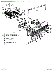02 - Control Panel parts for Thermador Range MTR117 from AppliancePartsPros.com