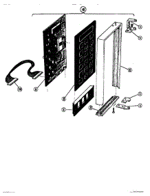 05 - Power Compartment Door (2) parts for Thermador Range MTR117 from AppliancePartsPros.com