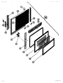08 - Food Cavity Door parts for Thermador Range MTR117 from AppliancePartsPros.com