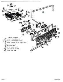 02 - Self Cleaning Oven Control Section parts for Thermador Range MTR125 from AppliancePartsPros.com