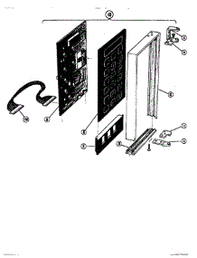 05 - Microwave Power Compartment Door (2) parts for Thermador Range MTR125 from AppliancePartsPros.com