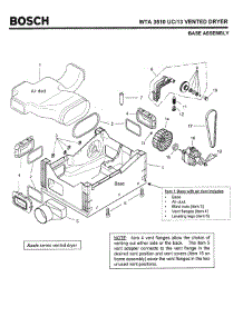 05 - Base Assembly parts for Bosch WTA3510 UC/13 (FD 8201-) from AppliancePartsPros.com