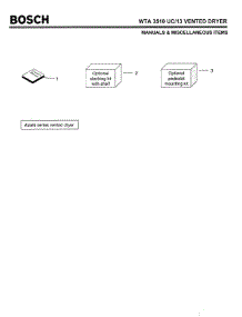 06 - Manuals & Miscellaneous Items parts for Bosch WTA3510 UC/13 (FD 8201-) from AppliancePartsPros.com