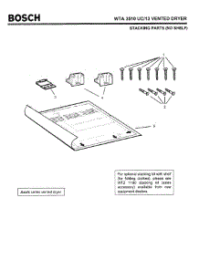 07 - Stacking Parts (No Shelf) parts for Bosch WTA3510 UC/13 (FD 8201-) from AppliancePartsPros.com
