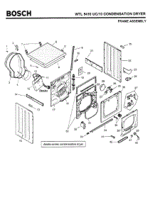 02 - Frame Assembly parts for Bosch WTL5410 UC/10 (FD 8201-) from AppliancePartsPros.com