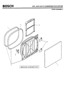03 - Door Assembly parts for Bosch WTL5410 UC/10 (FD 8201-) from AppliancePartsPros.com