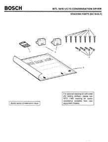 07 - Stacking Parts (No Shelf) parts for Bosch WTL5410 UC/10 (FD 8201-) from AppliancePartsPros.com