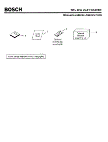 05 - Manuals & Miscellaneous Items parts for Bosch WFL2060 UC/01 (FD 8201-) from AppliancePartsPros.com