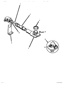 03 - Burner Pipe parts for Thermador Cooktop SGCV3601 from AppliancePartsPros.com